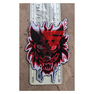 Chaleco de Motociclista con Parche Frontal de Cara de Animal para Chaqueta, Bordado Personalizado - Product Image 3