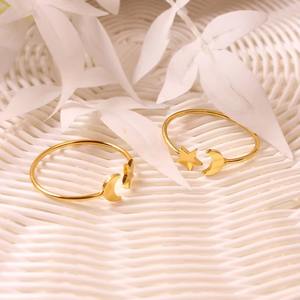 A-one Anneaux de serviette en métal conçus par une étoile de lune de qualité pour améliorer la présentation des repas formels et des fêtes de famille - Product Image 3