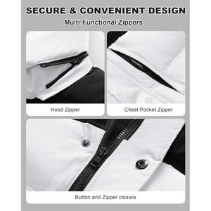 Veste d'hiver matelassée pour femme, tendance et moderne, coupe classique, tissu respirant, coupe-vent, construction isolante - Product Image 3