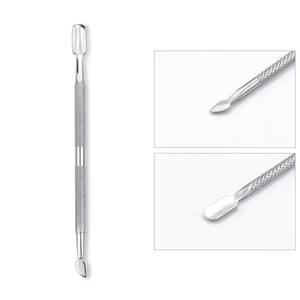 Empujador de Cutículas de Acero Inoxidable de Doble Extremo, Reutilizable, Removedor de Piel Muerta, Herramienta de Arte de Uñas, Lima de Limpieza de Esmalte UV para Manicura - Product Image 1