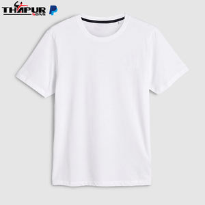 เสื้อยืดแขนสั้นผ้าฝ้าย100% คุณภาพสูงเสื้อยืดคอกลมสีพื้นระบบ GSM 180คอลเลคชั่นฤดูร้อน - Product Image 5