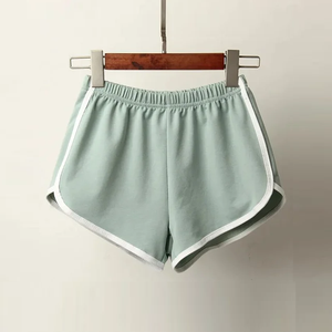 กางเกงชายหาดโยคะลำลองสำหรับผู้หญิงขนาดใหญ่พิเศษกางเกงขาสั้นชายหาดแบบกำหนดเองระบายอากาศผ้าอ๊อกซ์ฟอร์ดเข้ารูปโลโก้เอว - Product Image 1