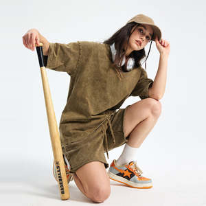 T-shirt unisexe coupe classique délavé à l'acide avec logo personnalisé, impression graphique 3D, vêtements unis, 100 % coton, vente chaude OEM - Product Image 2