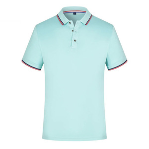 Top Design bonne qualité hommes chemises nouvelle couleur unie été hommes à manches courtes respirant Anti-boulochage marque Polo - Product Image 4