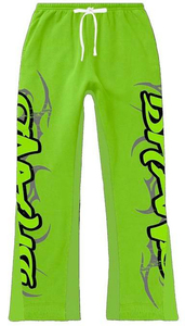 Survêtement évasé d'hiver pour hommes, nouveau design, survêtement lavé à l'acide en polaire Cotton Tech avec sérigraphie avec logo personnalisé - Product Image 6