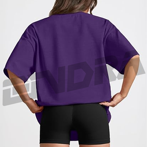Trendy Queen, camisetas de entrenamiento para mujer, ropa deportiva de talla grande, camiseta activa de manga corta a la moda 2025, tela transpirable de ajuste cómodo - Product Image 4