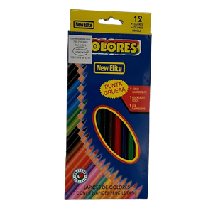 Ensemble de 12 crayons de couleur de qualité supérieure, 12 pièces, avec 1 crayon fluorescent de qualité supérieure - Product Image 2