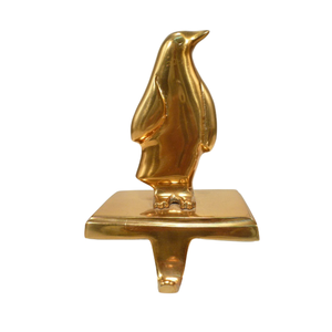 Gold Plated Penguin Christmas <b>Stocking</b> <b>Holder</b> - Product Image 2