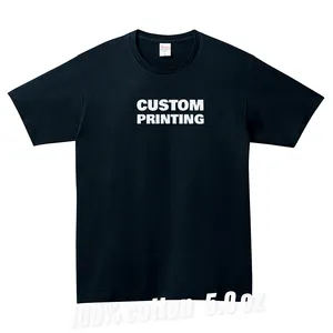Venta al por mayor O-cuello Camisetas de mezclilla para los hombres de diseño formal con patrón único