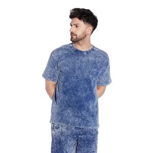 เสื้อยืดผ้าฝ้ายแบบวินเทจสำหรับผู้ชายเสื้อโอเวอร์ไซส์ลายกราฟิกแบบไม่เป็นกรดซักแบบว่างเปล่าสไตล์วินเทจ - Product Image 1