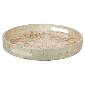 Bandeja para servir con incrustaciones de madreperla hecha a mano de la mejor calidad del fabricante directo Bandejas de fregona de madera de calidad para uso doméstico en la cocina - Product Image 3