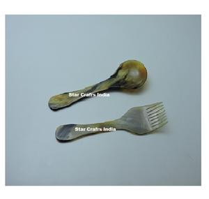 Modern Design Horn <b>Salad</b> Server Eco-Friendly Dishwasher Safe Natural Black Made India Luxury Style Golden Dinnerware <b>Salad</b> <b>Tools</b> - Product Image 6