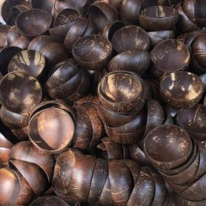 SAFIMEX Factory Supply Vaisselle Bol en coquille de noix de coco pour dessert Bol à smoothie réutilisable Logo personnalisable gravé au Vietnam - Product Image 3