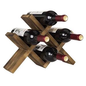 Floor Type Traditional Sustainable Multifunction Sheesham <b>Wood</b> Wine Rack Gloss Holder 8 Bottles <b>Hangers</b> 6 Wine Storage Racks - Product Image 5