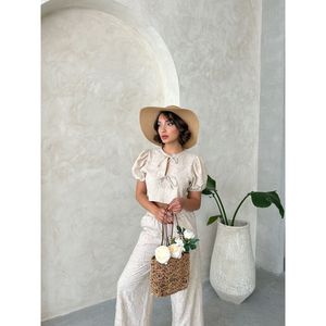 Blusa Bordada con Lazo Frontal al por Mayor - [object Object] - Product Image 2