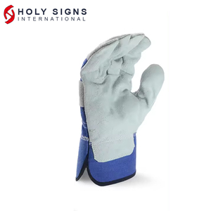 Gants de travail en cuir de vache fendu de qualité supérieure longue durée doux et confortable avec fonction ignifuge Protection de la sécurité industrielle - Product Image 3