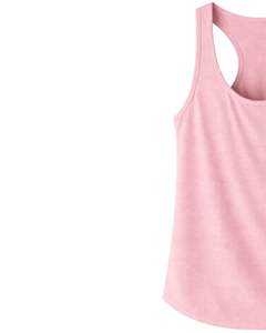 Débardeur dos nageur rose personnalisé pour femme, sans manches, col rond, extensible et doux, idéal pour l'entraînement, le fitness, la gym et l'été - Product Image 2