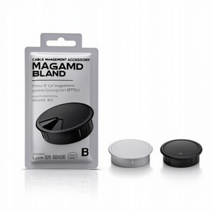 Accessoire de gestion des câbles, Presse-étoupe en plastique noir, diamètre 80 mm, HETTICH - Product Image 3