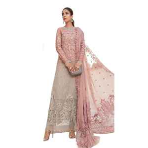 Top qualité indien et pakistanais Designer Boutique Style femmes robes de fête de mariage porter Machine broderie Salwar Kameez costumes - Product Image 1