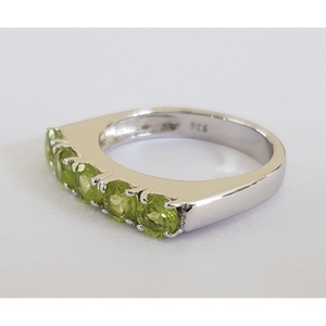 Anillo de Peridoto Natural para Mujer Shah Gems en Plata de Ley 925, Anillo con Piedra Preciosa para Regalo Especial - Product Image 4