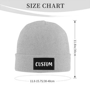 Gorros de Punto de Moda de Alta Calidad, Gorro de Invierno Cálido y Cómodo, Unisex, Transpirable, Impermeable, 100% Acrílico - Product Image 3