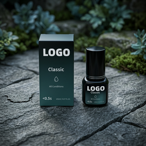 Colle liquide coréenne HQ végane et sans cruauté pour extensions de cils, séchage rapide, sans hydroquinone, résistante à l'eau et à l'huile, toutes conditions - Product Image 1