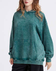 Custom Sunfaded Faded Zip up Sudadera con capucha con cremallera, Hombres Boxy Oversized Zip up Hoodie,Streetwear Acid Wash Distressed Zip up - Product Image 5