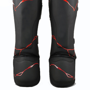 2025 nouveauté sur mesure Twin boxe protège-tibias en cuir véritable cou-de-pied Kickboxing Protection corps souple pour genou - Product Image 2