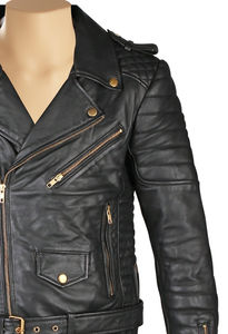 Chaqueta de Cuero Negra de Moda para Hombre, Talla Grande, Diseño de Motociclista, Transpirable, Cálida para Invierno, Impermeable, Cortavientos, Anti-UV, de Secado Rápido - Product Image 4