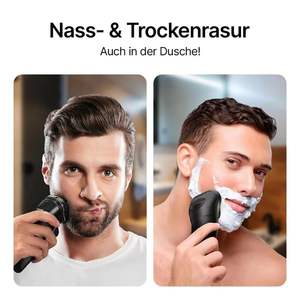 Afeitadora Eléctrica Rotativa para Hombre, Impermeable, Recargable, para Uso en Seco y Húmedo, con Fuente de Alimentación USB, IPX7, Lavable, Mini Afeitadora Facial, 1 Unidad - Product Image 6