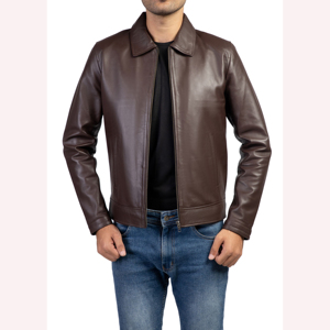 Veste en cuir végétalien écologique Homme Design élégant - Product Image 1