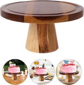 AALIYAN IMPEX Soporte redondo de madera hecho a mano para pasteles Soporte de postre comercial de bajo presupuesto para panaderías Cup Cakes Fabricante indio - Product Image 6