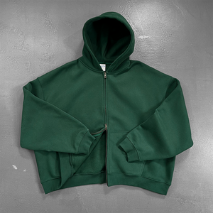 Sudadera con cremallera de fabricante al por mayor, chándal de algodón en blanco, Sudadera con capucha y cremallera para hombre, sudadera personalizada - Product Image 5