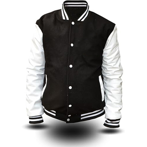 High Quality Custom Made Logo Printed Winter Varsity <b>Jacket</b> for <b>Men</b> Professional Manufacture Baseball Varsity <b>Jacket</b> Comfortable - Product Image 1