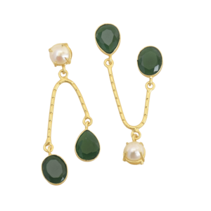 Pendientes Clásicos Listos para Enviar con Piedras Preciosas Naturales, Acabado en Oro Mate y Joyería de Primera Calidad - Product Image 5