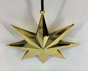 Shiny Gold <b>Star</b> <b>Hanging</b> Ornament For Christmas Home Decoration and Gifting in Low Price - Product Image 6