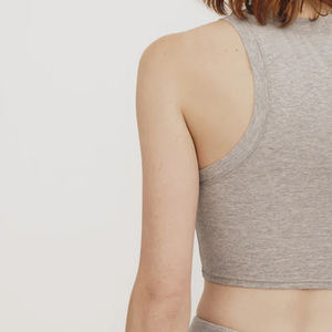 <b>Women's</b> Stylish Solid Print Crop <b>Tank</b> <b>Top</b> Casual Sexy Design with Custom Logo Breathable Front Logo Placement Regular Fit - Product Image 6