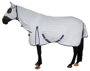 100% Polyester Cheval Tapis Cheval Équipement Équin Combo Stable Cheval Tapis D'été Avec Couvre-cou Au Prix De Gros Vente Chaude - Product Image 2
