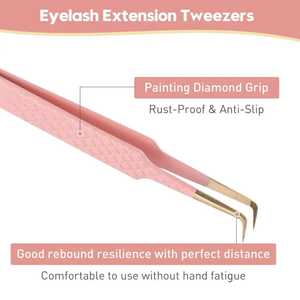 Pince à épiler professionnelle de précision, pointes en fibre antistatique, longueur 10 mm, acier inoxydable, plusieurs couleurs, Sevmek Surgical - Product Image 3