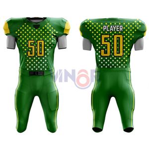 Maillots de football américain pour jeunes sur mesure Nouveau design avec nom et numéro de joueur imprimés Uniforme de football américain personnalisé - Product Image 1