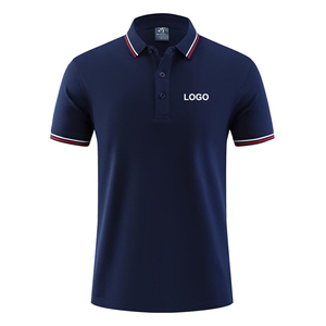 T-shirts polo à logo brodé personnalisé pour hommes Polos de golf de sport de qualité grande taille Polos de golf de qualité pour le sport Tissu tricoté d'usine - Product Image 1