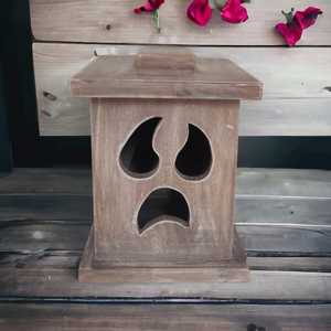 Candelabros de madera tallados a mano antiguos personalizados, diseño creativo de linterna Vintage de lujo para la decoración navideña del hogar - Product Image 3