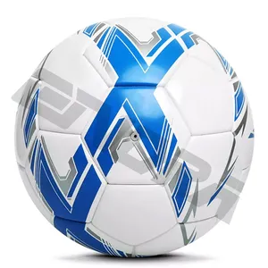Mesin Penjualan Pabrik Bola Sepak Dijahit 1.6Mm PVC Bola Sepak Promosi Ukuran 5 Bola Sepak
