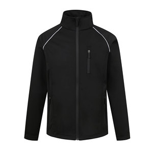 Veste Softshell Réfléchissante de Qualité Professionnelle pour Hommes, Idéale pour le Travail en Extérieur, la Randonnée et la Protection Contre la Pluie, Fabriquée au Pakistan - Product Image 3