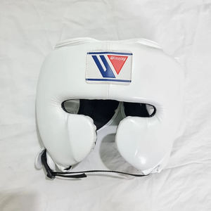 High Quality Genuine Cowhide Leather White Winning Boxing Sparring Set With Open <b>Face</b> Head Guard Customized Winning MI-BS-02 - Product Image 5