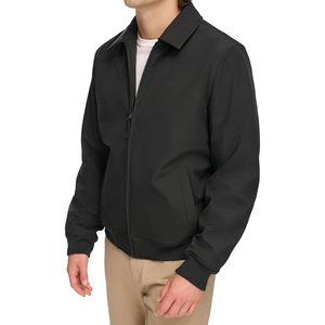 Veste en tissu souple résistante à l'eau et respirante avec fermeture à glissière centrale avant imprimée de logo - Product Image 4