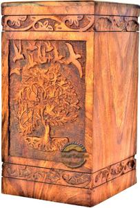Urna de madera para cenizas de adulto, urna profesional de madera para cenizas humanas, urna de cremación de funeral por Ayaans Creations, superventas - Product Image 3
