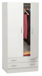 Kit Armadio 2 Ante + 2 Cassetti 82x46x184,3 Bianco - Product Image 1