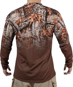 Maillot de pêche à manches longues pour homme personnalisé par sublimation, séchage rapide, respirant, polyester avec motif UV, uniforme tactique camouflage - Product Image 6