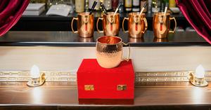 Pure Copper Moscow Mule Mugs Capacity 16 Ounce Premium Quality <b>Gift</b> Packed <b>Red</b> Colored Velvet <b>Box</b> Perfect for <b>gift</b> your love-one - Product Image 2